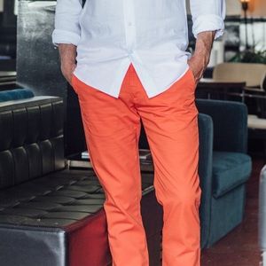 NWT🇫🇷 Les Canebiers Chino Tartane Pants - Orange
